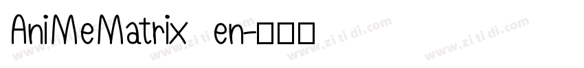 AniMeMatrix en字体转换